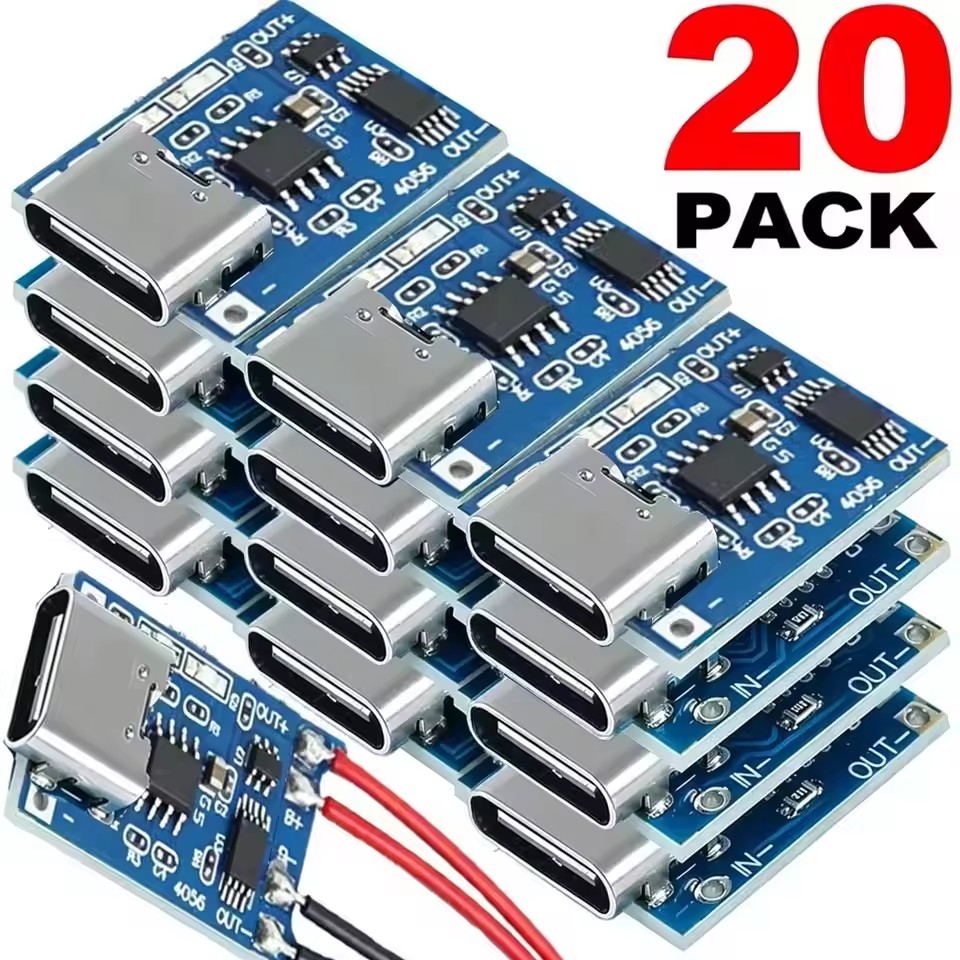 Usb Hub - 20 stuks, Type C/Micro USB-oplaadmodule met