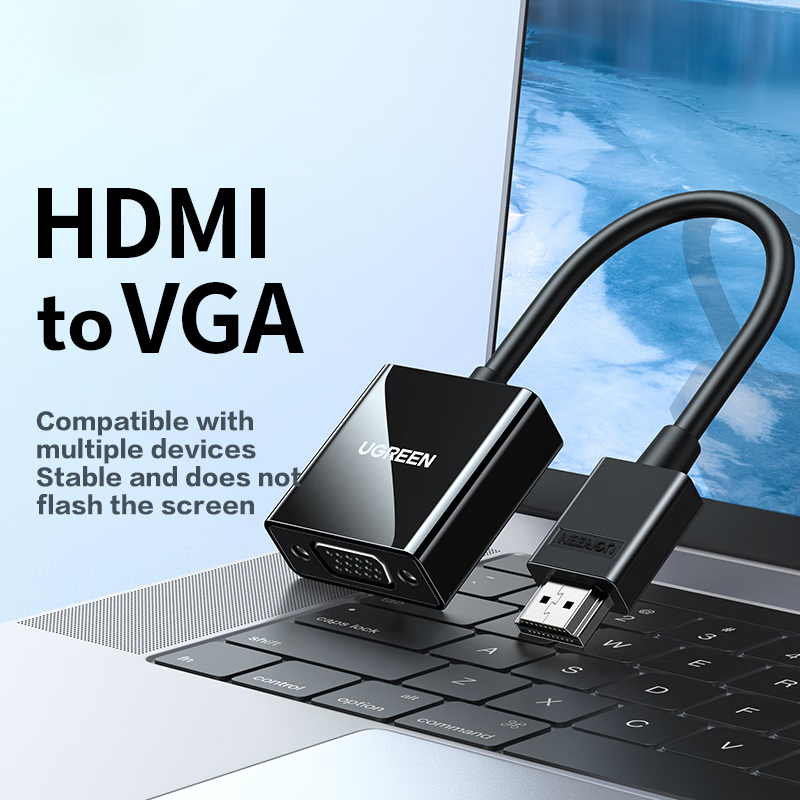 Hdmi Adapter - Ugreen CM270 HD-MI naar VGA-adapter 1080P