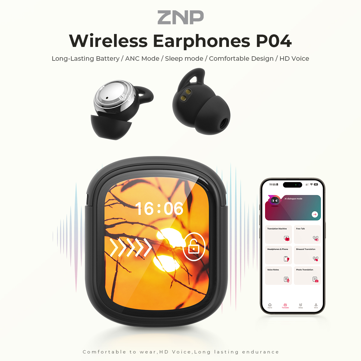 ZNP P04 Slaaphulpoordopjes met - Headphones Wireless recensie en prijs