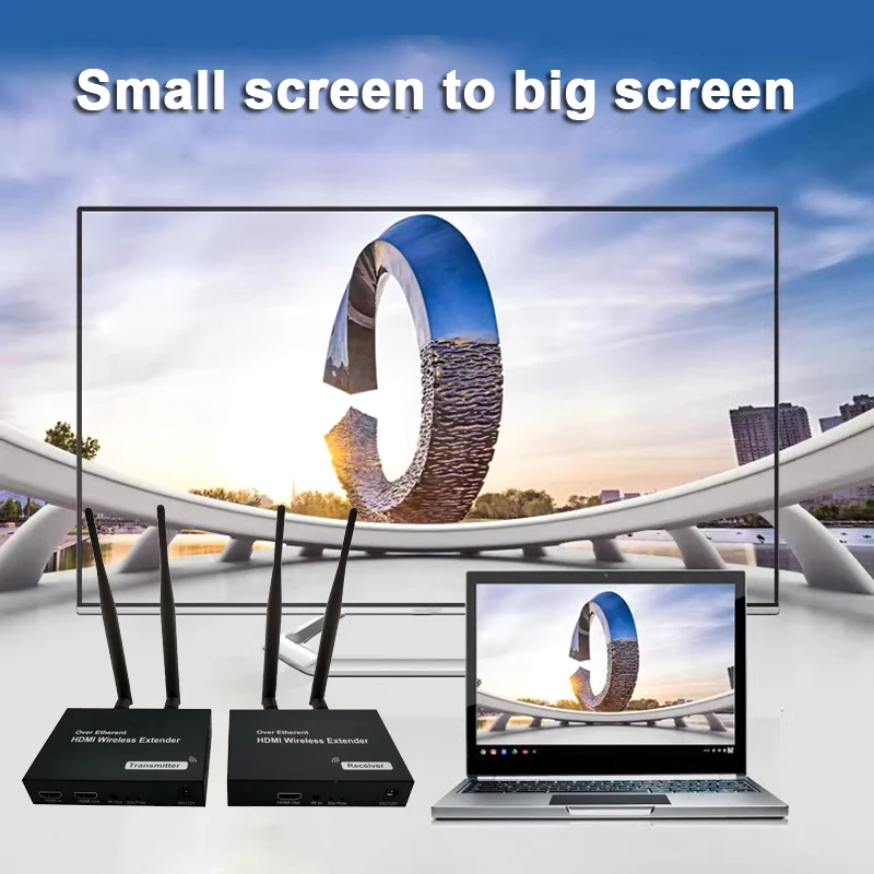200m draadloze HDMI videozende - Hdmi Adapter recensie en prijs