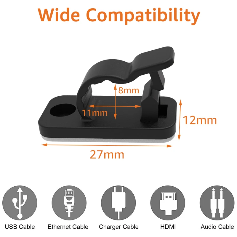 10/50PCS Kabelorganisatorklemm - Usb Charger recensie en prijs