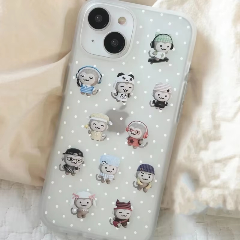 Simpele Kawaii Aap Witte Polka - Usb Charger recensie en prijs