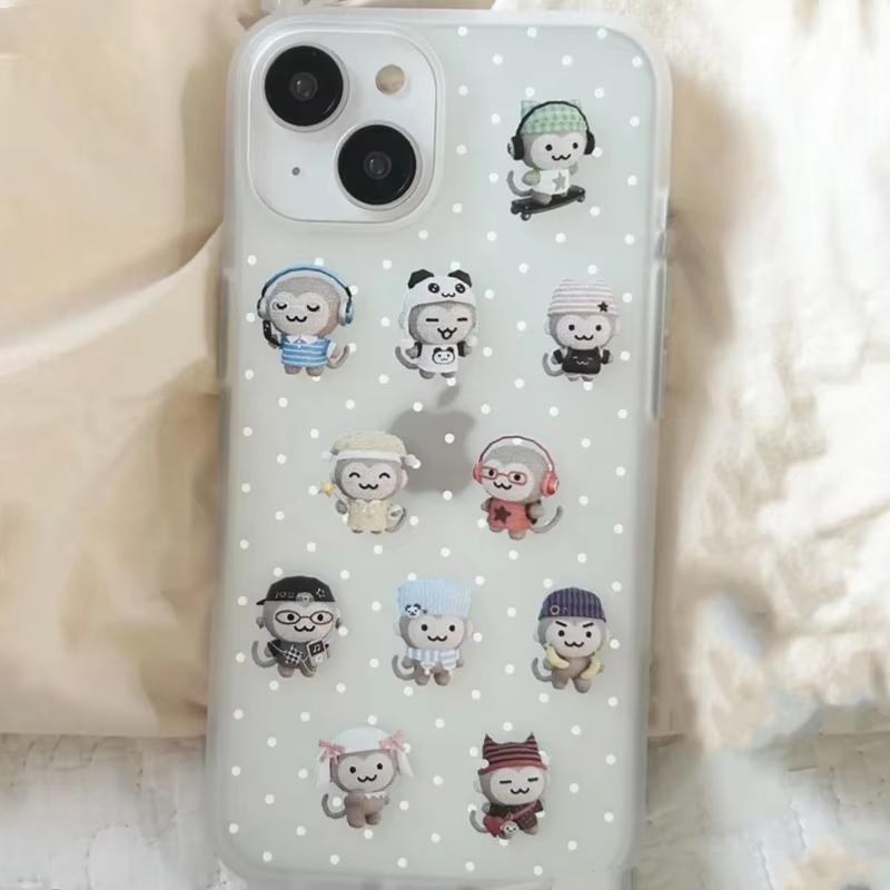 Simpele Kawaii Aap Witte Polka - Usb Charger recensie en prijs